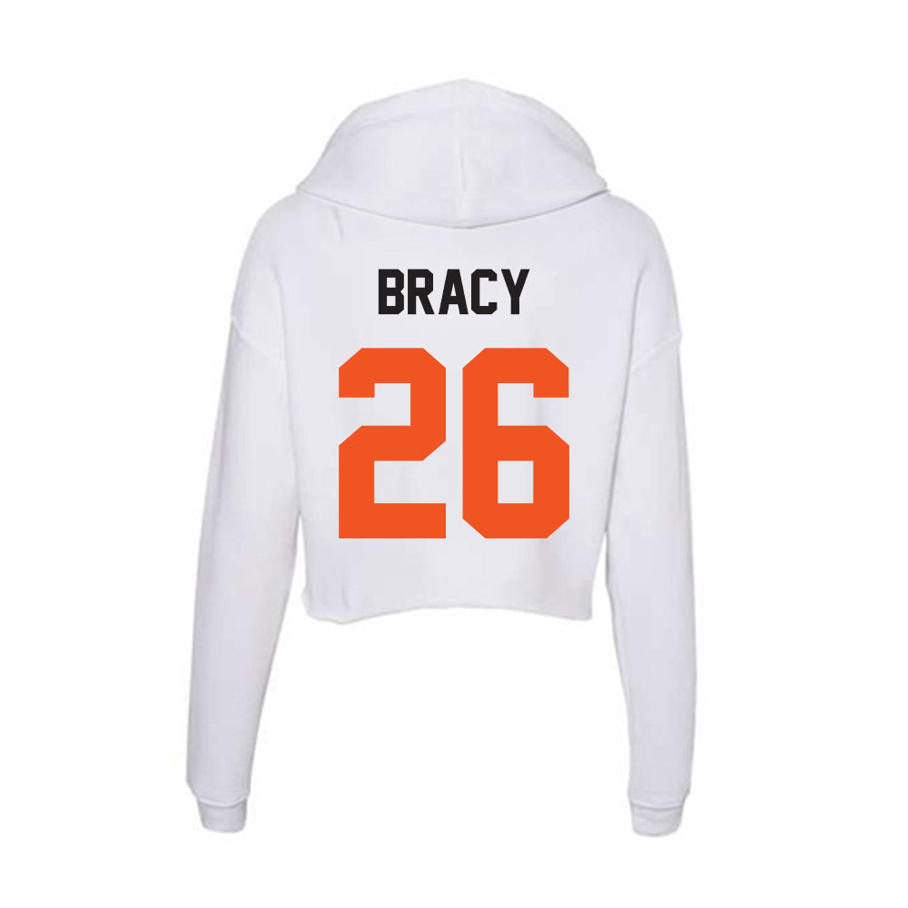 Oklahoma State - NCAA Football : Maliek Bracy - Women's Crop Fleece Hoodie-1