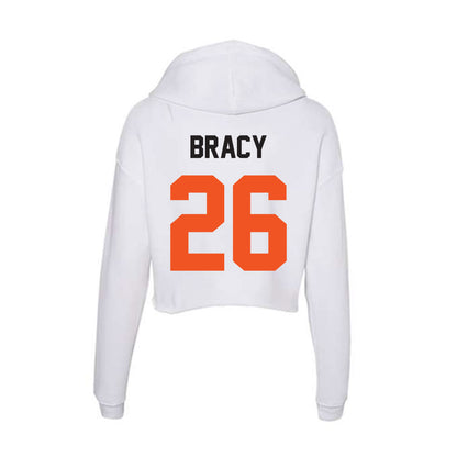 Oklahoma State - NCAA Football : Maliek Bracy - Women's Crop Fleece Hoodie-1