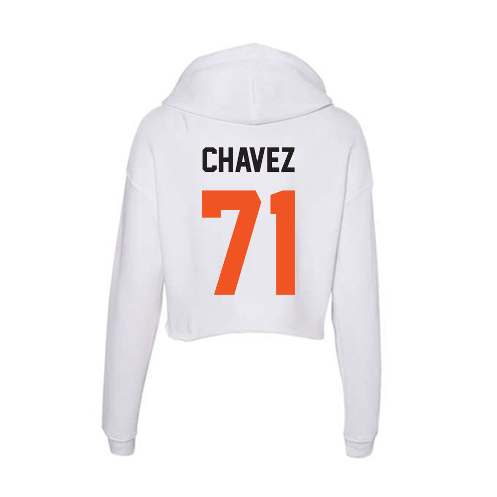 Oklahoma State - NCAA Football : Miguel Chavez - Women's Crop Fleece Hoodie-1