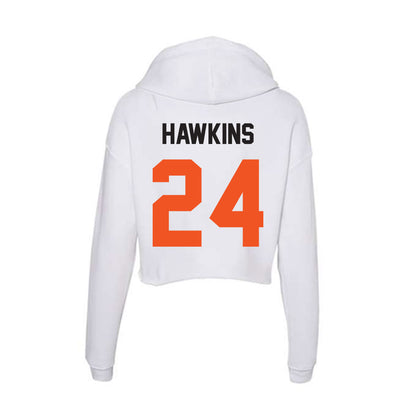 Oklahoma State - NCAA Football : Caleb Hawkins - Women's Crop Fleece Hoodie-1