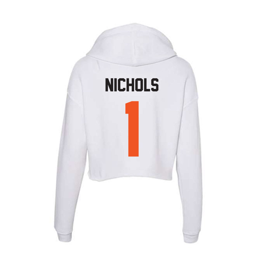 Oklahoma State - NCAA Women's Soccer : Clare Nichols - Women's Crop Fleece Hoodie-1
