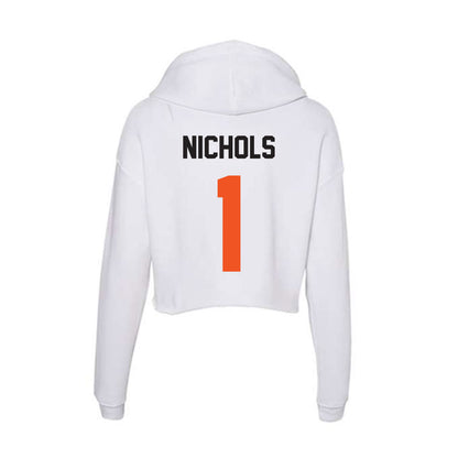 Oklahoma State - NCAA Women's Soccer : Clare Nichols - Women's Crop Fleece Hoodie-1