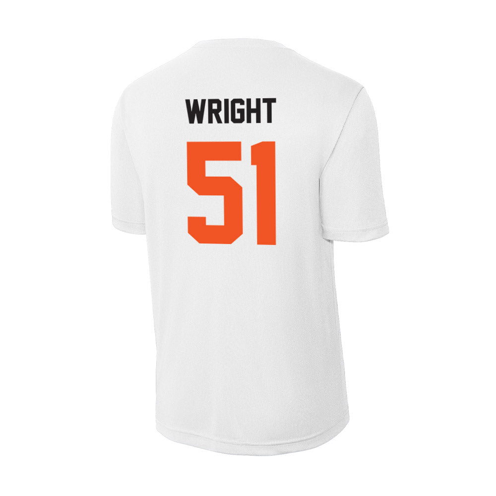 Oklahoma State - NCAA Men's Basketball : John-Michael Wright - Activewear T-shirt