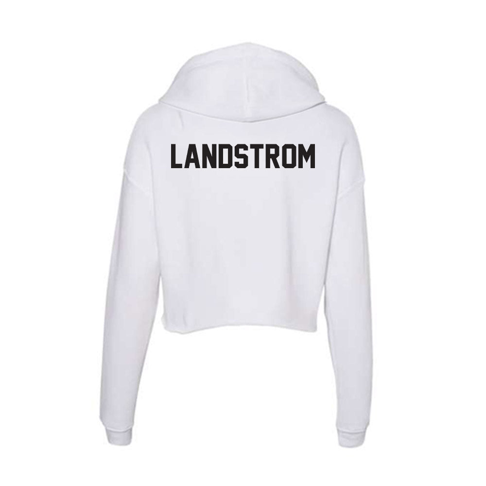 Oklahoma State - NCAA Equestrian : Taylor Landstrom - Women's Crop Fleece Hoodie-1