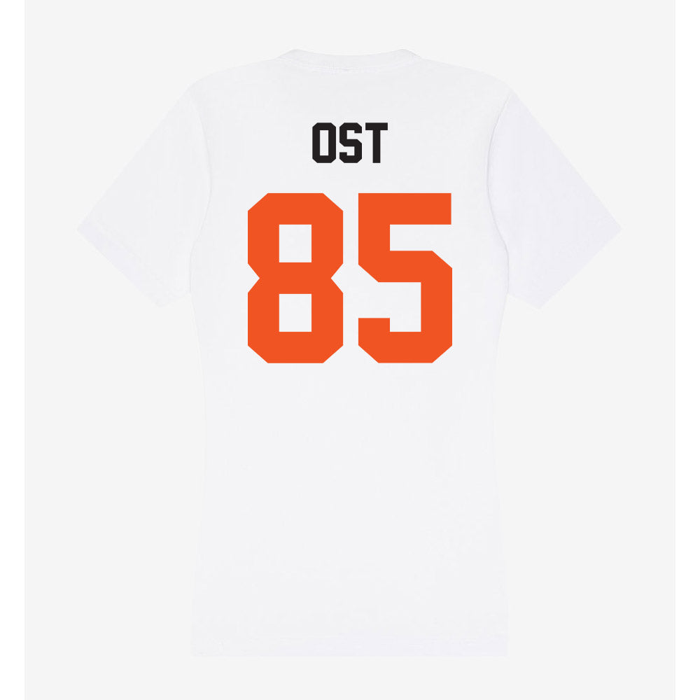 Oklahoma State - NCAA Football : Nate Ost - Women's V-Neck T-Shirt-1