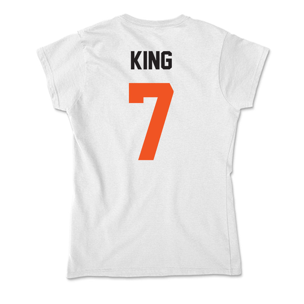 Oklahoma State - NCAA Women's Soccer : Sherline King - Soft Style Women’s T-Shirt-1
