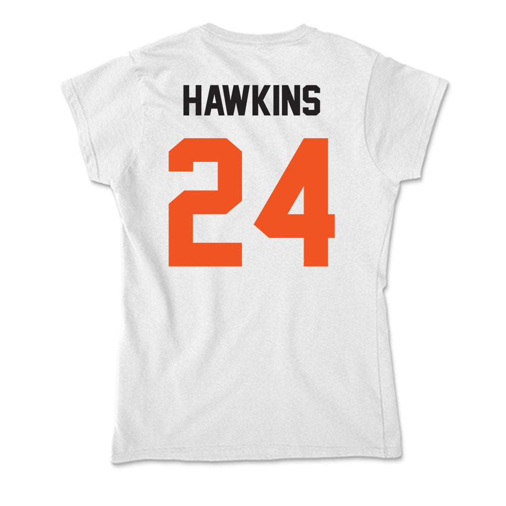 Oklahoma State - NCAA Football : Caleb Hawkins - Soft Style Women’s T-Shirt-1