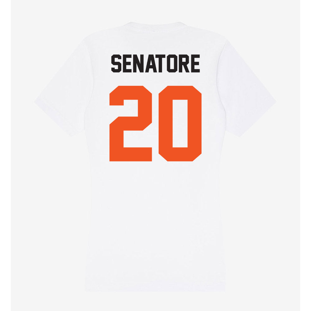 Oklahoma State - NCAA Women's Soccer : Emily Senatore - Women's V-Neck T-Shirt-1
