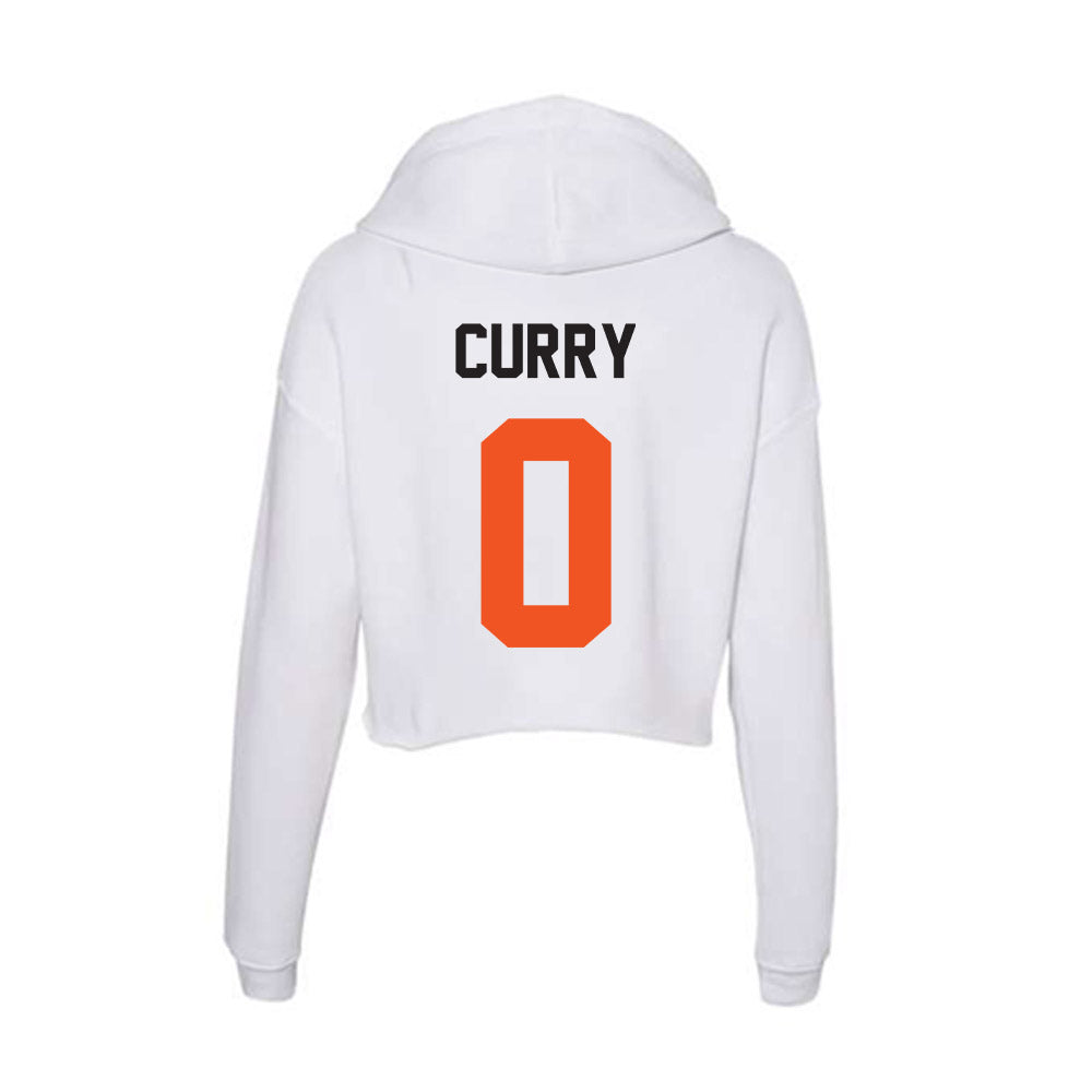 Oklahoma State - NCAA Men's Basketball : Jaylen Curry - Women's Crop Fleece Hoodie-1