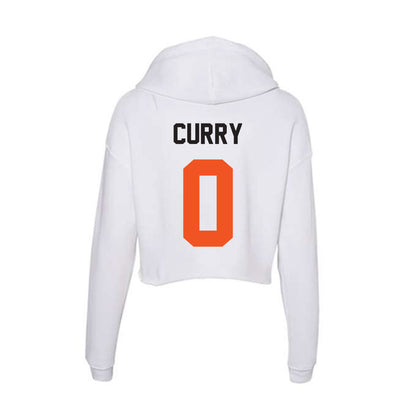 Oklahoma State - NCAA Men's Basketball : Jaylen Curry - Women's Crop Fleece Hoodie-1
