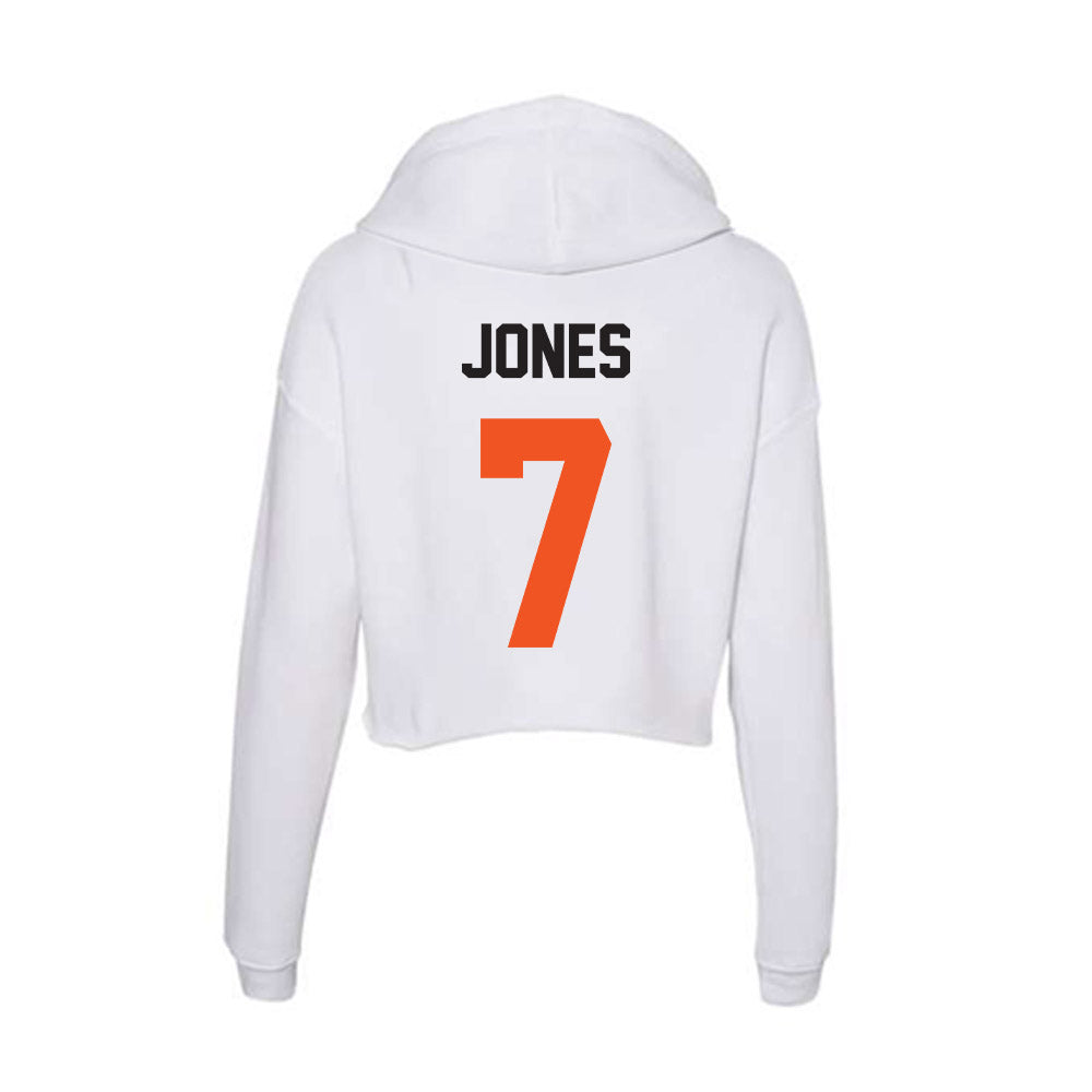 Oklahoma State - NCAA Women's Soccer : Katie Jones - Women's Crop Fleece Hoodie-1