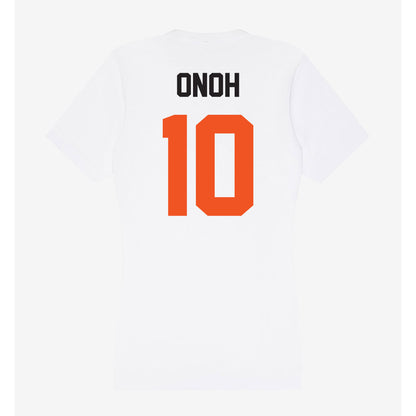 Oklahoma State - NCAA Women's Basketball : Favour Onoh - Women's V-Neck T-Shirt-1