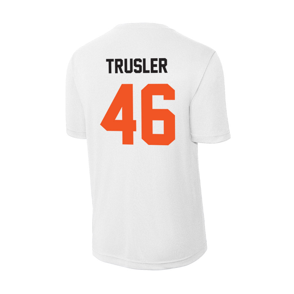 Oklahoma State - NCAA Football : Hunter Trusler - Activewear T-Shirt-1