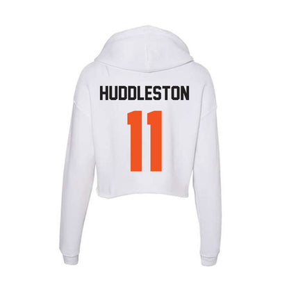 Oklahoma State - NCAA Football : Keviyan Huddleston - Classic Shersey Women's Crop Fleece Hooded Sweatshirt-1
