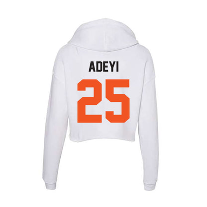 Oklahoma State - NCAA Football : Ayo Adeyi - Women's Crop Fleece Hoodie-1