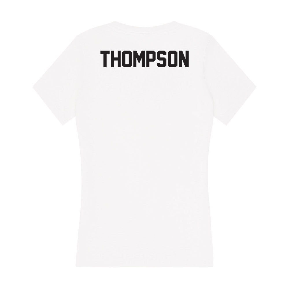 Oklahoma State - NCAA Cheerleading : Morgan Thompson - Women's V-Neck T-Shirt-1