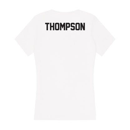 Oklahoma State - NCAA Cheerleading : Morgan Thompson - Women's V-Neck T-Shirt-1