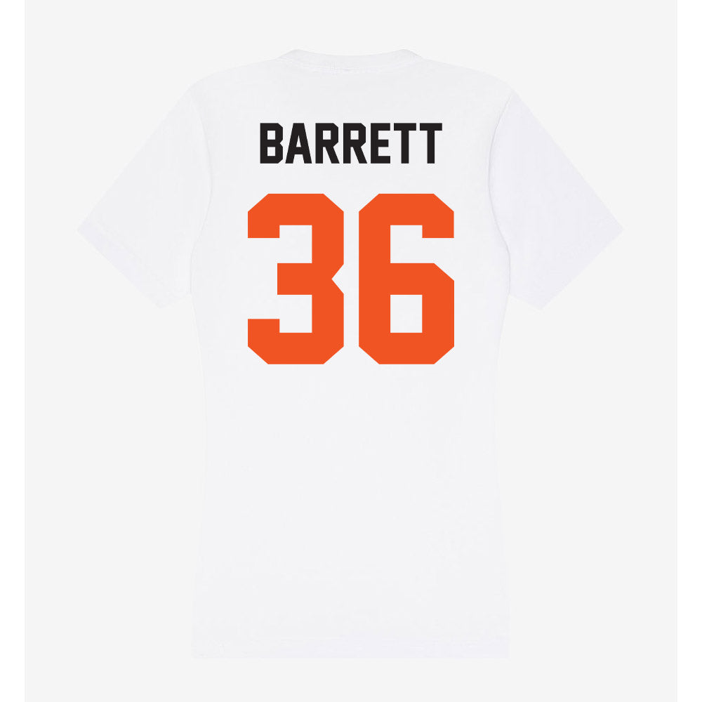Oklahoma State - NCAA Baseball : Hudson Barrett - Women's V-Neck T-Shirt-1