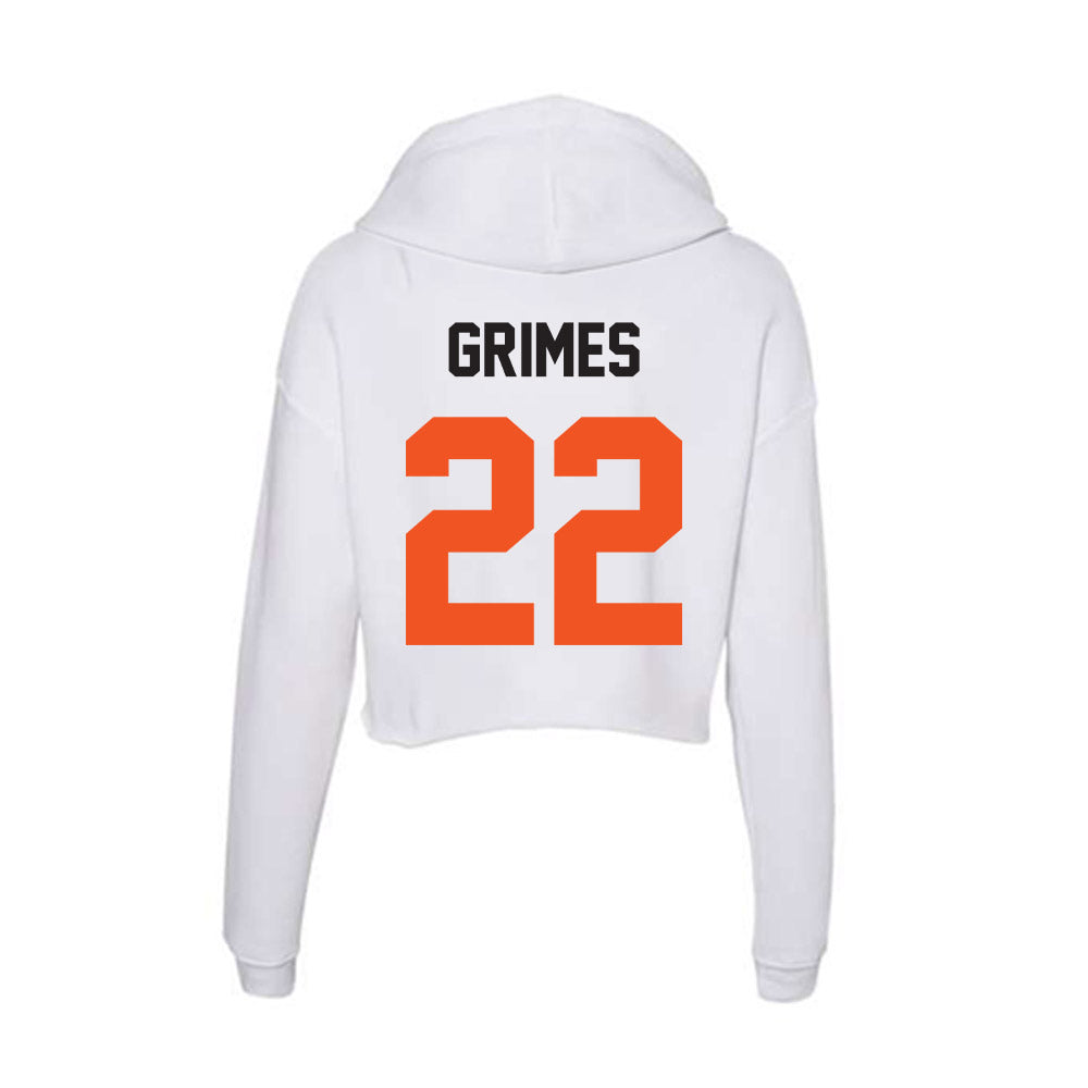 Oklahoma State - NCAA Women's Soccer : Tyller Grimes - Women's Crop Fleece Hoodie-1