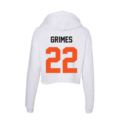 Oklahoma State - NCAA Women's Soccer : Tyller Grimes - Women's Crop Fleece Hoodie-1