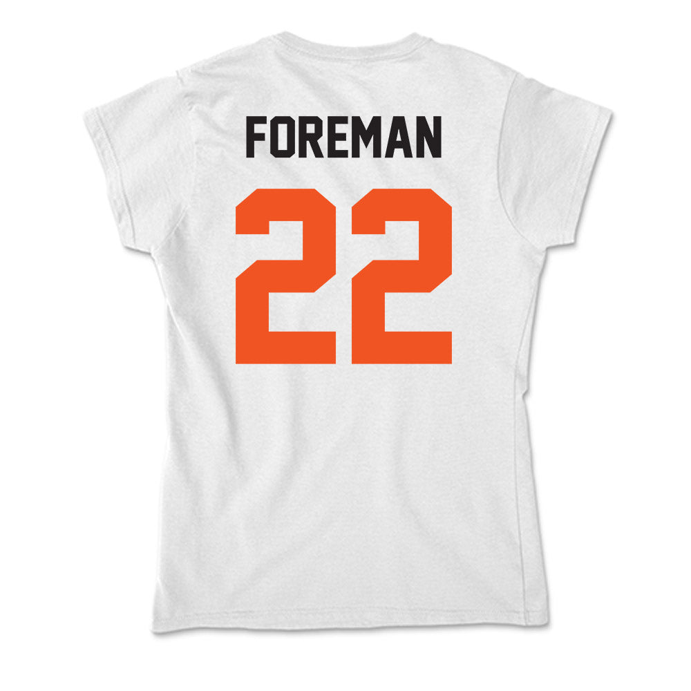Oklahoma State - NCAA Football : Kobi Foreman - Soft Style Women’s T-Shirt-1
