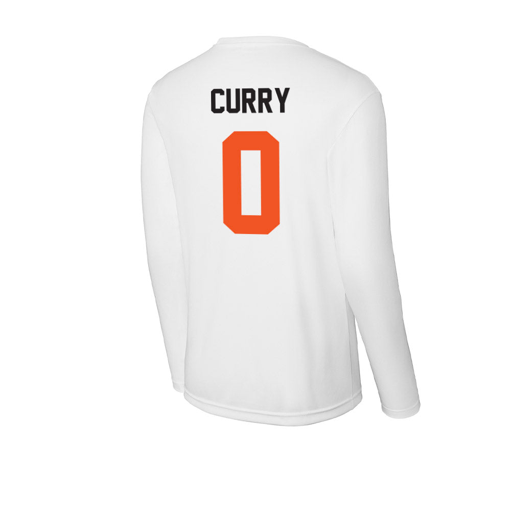 Oklahoma State - NCAA Men's Basketball : Jaylen Curry - Activewear Long Sleeve T-Shirt-1