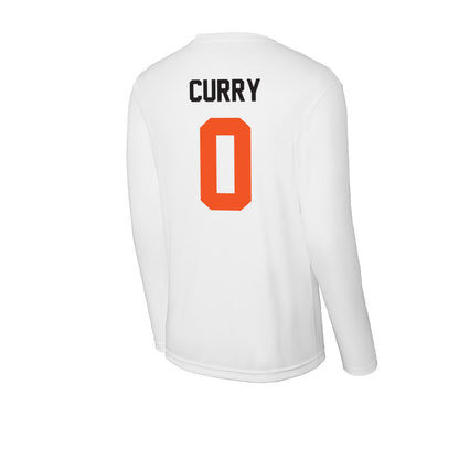 Oklahoma State - NCAA Men's Basketball : Jaylen Curry - Activewear Long Sleeve T-Shirt-1