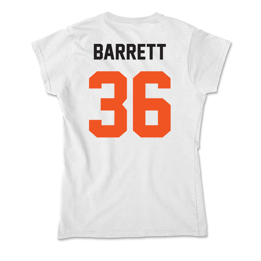 Oklahoma State - NCAA Baseball : Hudson Barrett - Soft Style Women’s T-Shirt-1