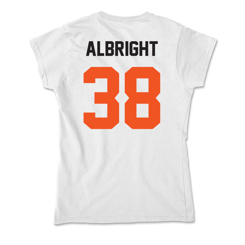 Oklahoma State - NCAA Baseball : Gaige Albright - Soft Style Women’s T-Shirt-1