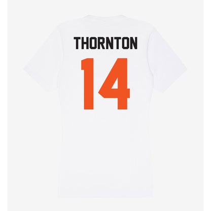 Oklahoma State - NCAA Football : Jabarie Thornton - Women's V-Neck T-Shirt-1