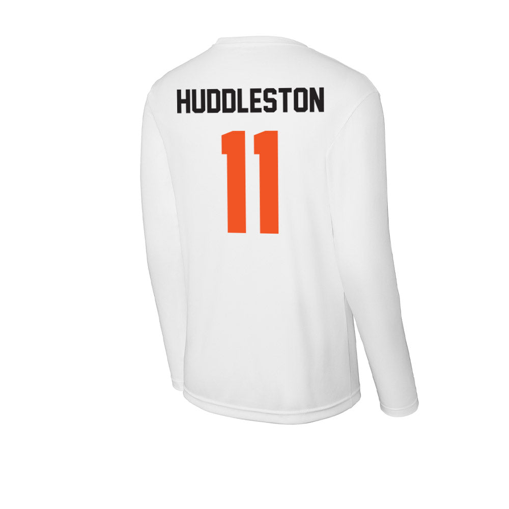 Oklahoma State - NCAA Football : Keviyan Huddleston - Activewear Long Sleeve T-Shirt-1