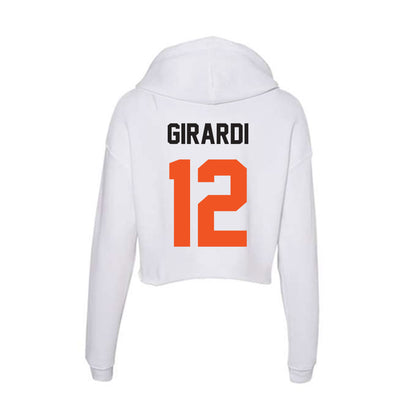 Oklahoma State - NCAA Women's Basketball : Lena Girardi - Women's Crop Fleece Hoodie-1