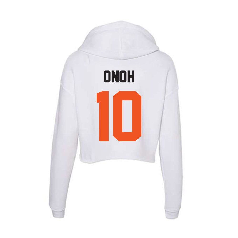 Oklahoma State - NCAA Women's Basketball : Favour Onoh - Women's Crop Fleece Hoodie-1