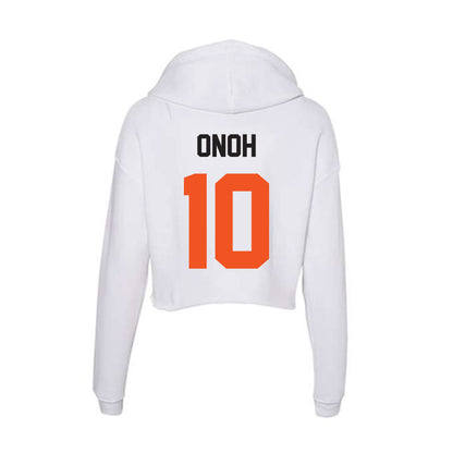 Oklahoma State - NCAA Women's Basketball : Favour Onoh - Women's Crop Fleece Hoodie-1