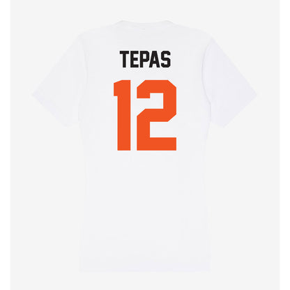 Oklahoma State - NCAA Football : Luke Tepas - Women's V-Neck T-Shirt-1