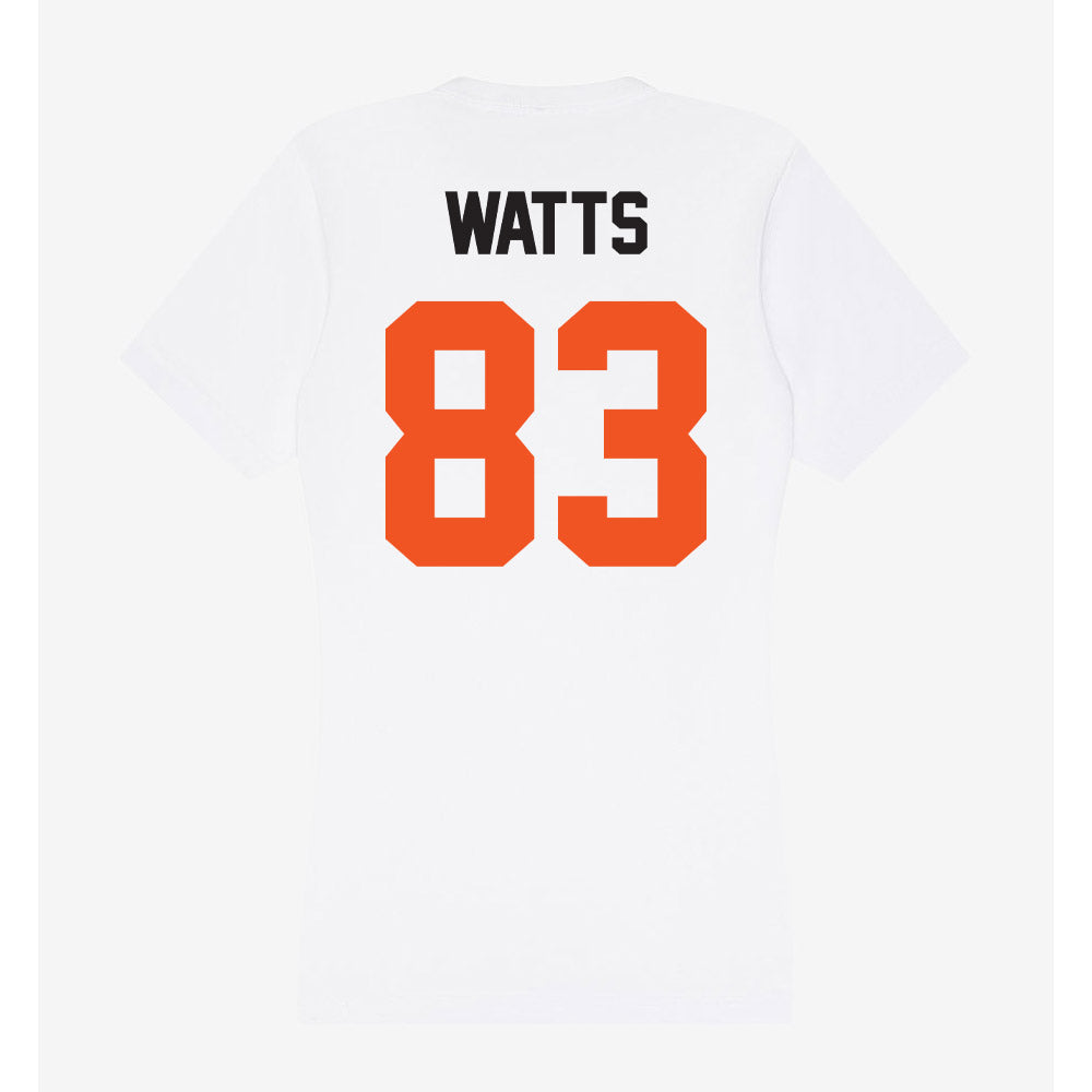 Oklahoma State - NCAA Football : Ty Watts - Women's V-Neck T-Shirt-1