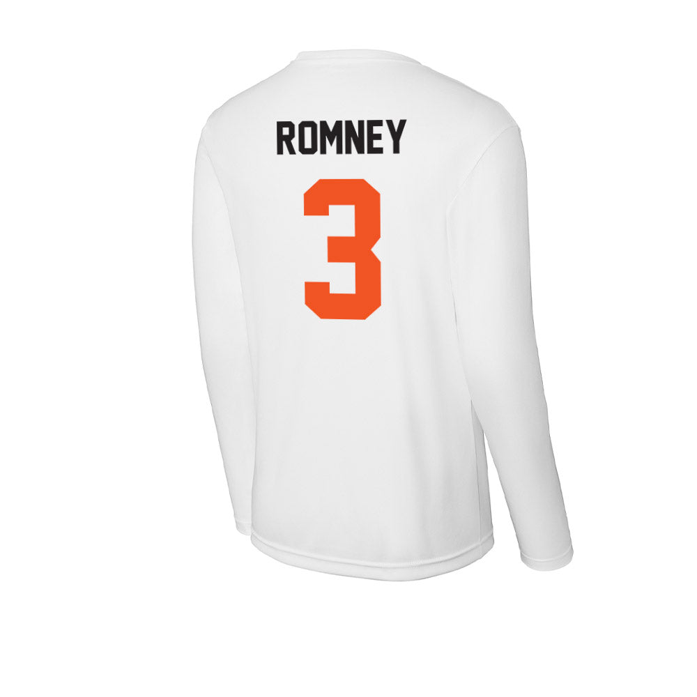 Oklahoma State - NCAA Football : Tate Romney - Activewear Long Sleeve T-Shirt-1