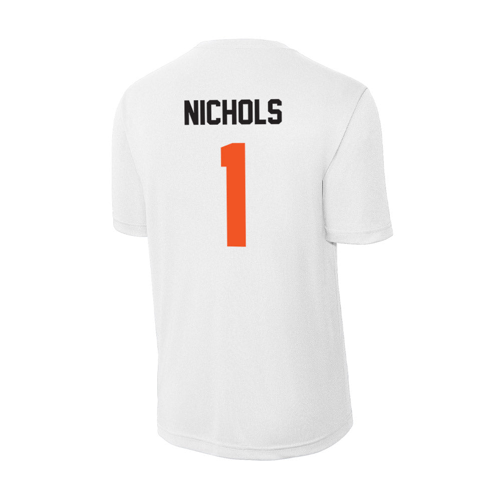 Oklahoma State - NCAA Women's Soccer : Clare Nichols - Activewear T-Shirt-1