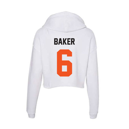 Oklahoma State - NCAA Women's Soccer : Sophia Baker - Women's Crop Fleece Hoodie-1