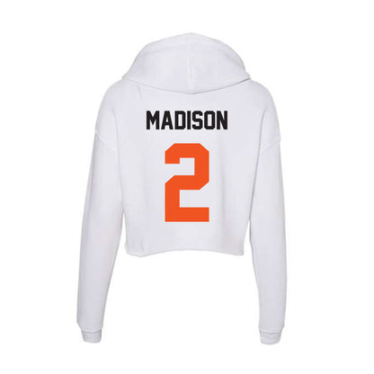 Oklahoma State - NCAA Women's Soccer : Victoria Madison - Classic Shersey Women's Crop Fleece Hooded Sweatshirt-1