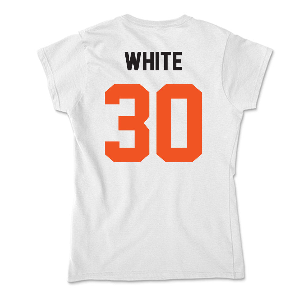 Oklahoma State - NCAA Football : Trip White - Soft Style Women’s T-Shirt-1