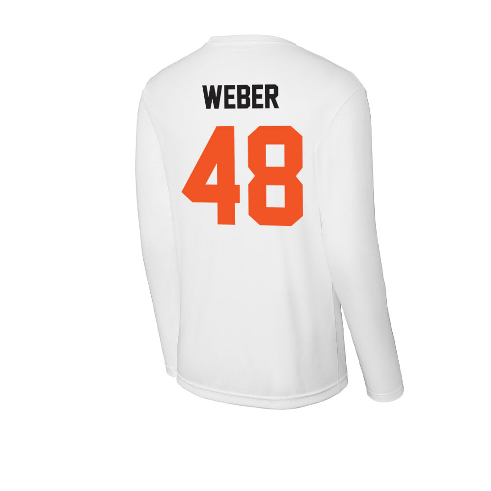 Oklahoma State - NCAA Baseball : Aaron Weber - Activewear Long Sleeve T-Shirt-1