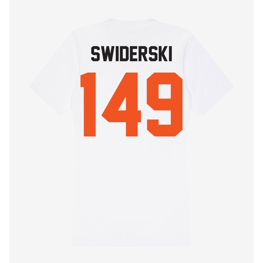 Oklahoma State - NCAA Wrestling : Casey Swiderski - Women's V-Neck T-Shirt-1