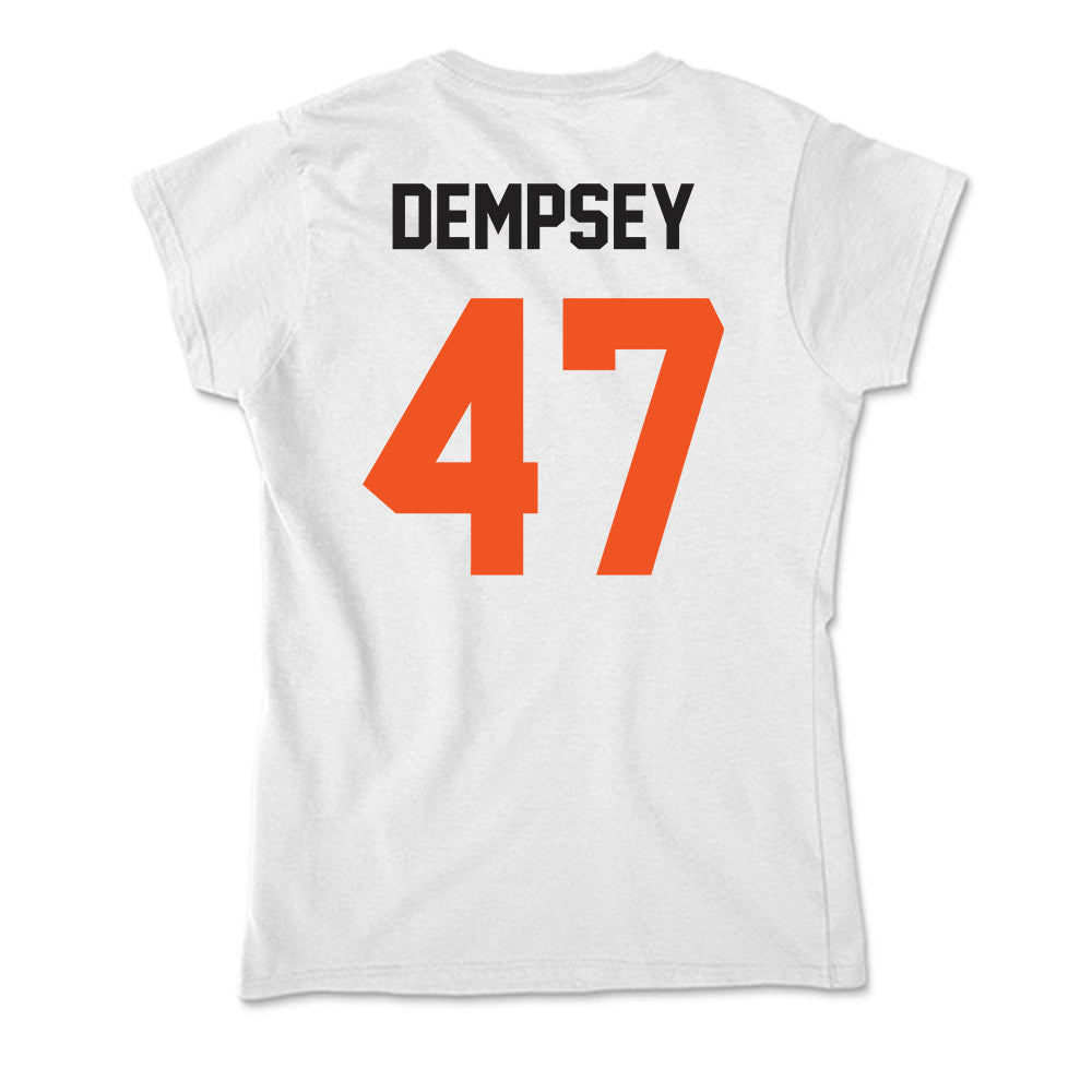 Oklahoma State - NCAA Football : Harrison Dempsey - Soft Style Women’s T-Shirt-1