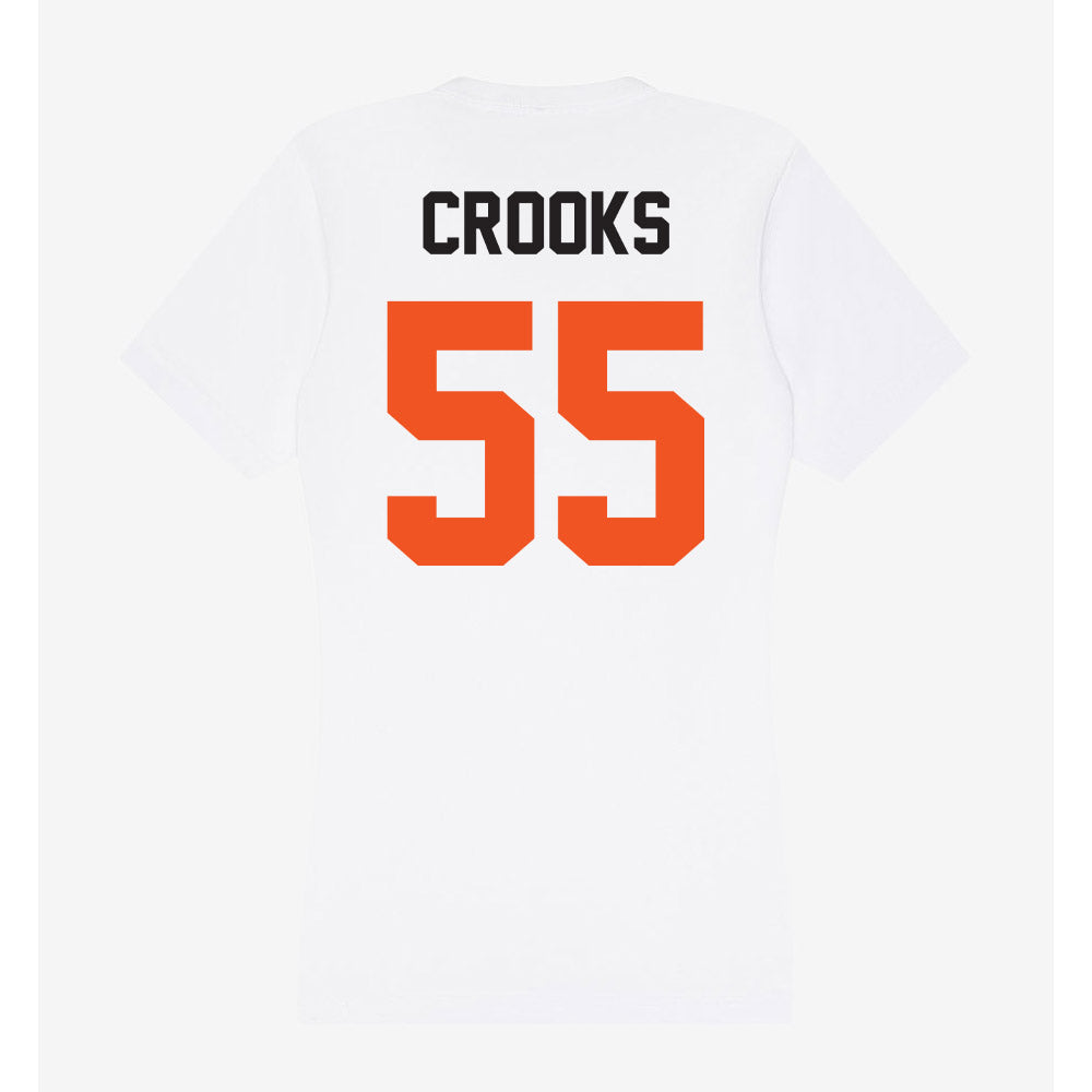 Oklahoma State - NCAA Women's Basketball : Audi Crooks - Women's V-Neck T-Shirt-1