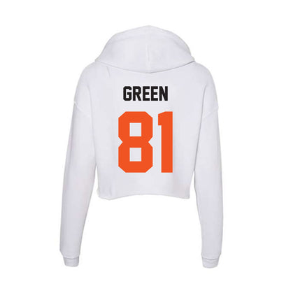 Oklahoma State - NCAA Football : Donovan Green - Classic Shersey Women's Crop Fleece Hooded Sweatshirt-1