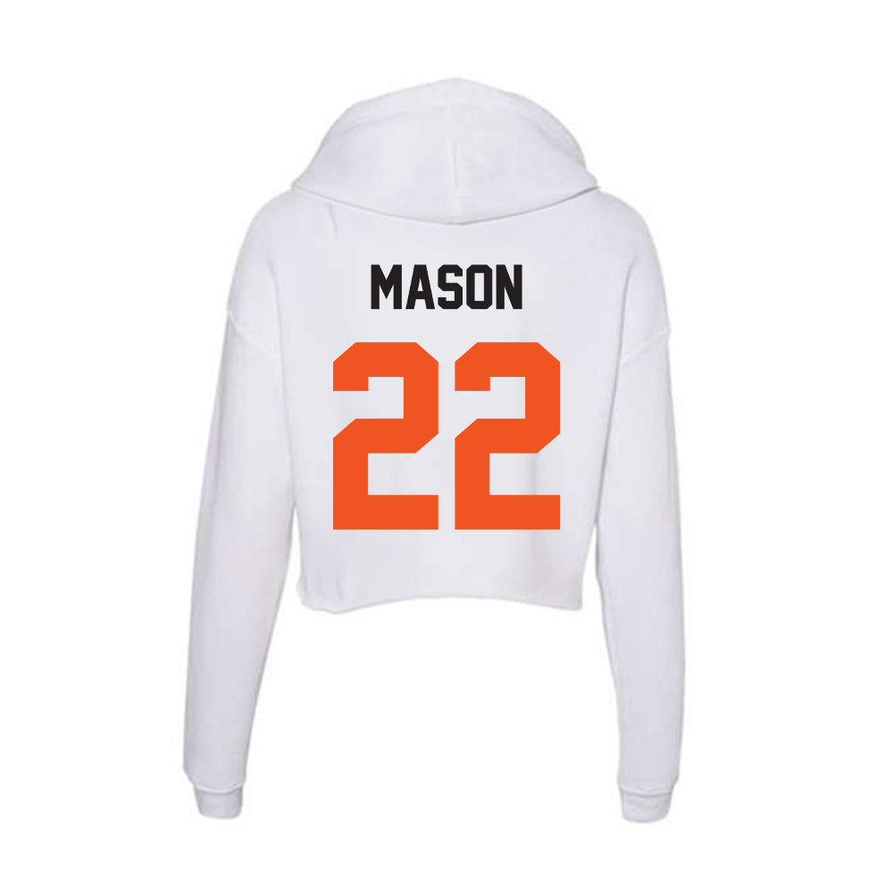 Oklahoma State - NCAA Football : William Mason - Women's Crop Fleece Hoodie-1