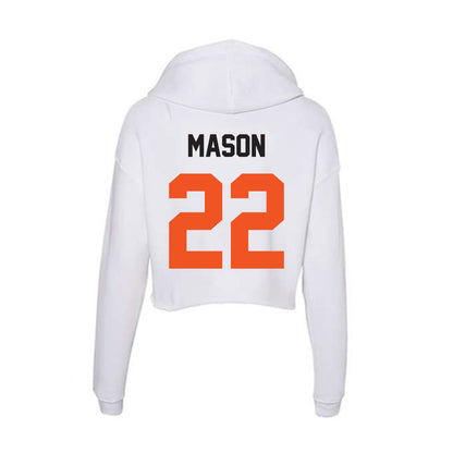 Oklahoma State - NCAA Football : William Mason - Women's Crop Fleece Hoodie-1