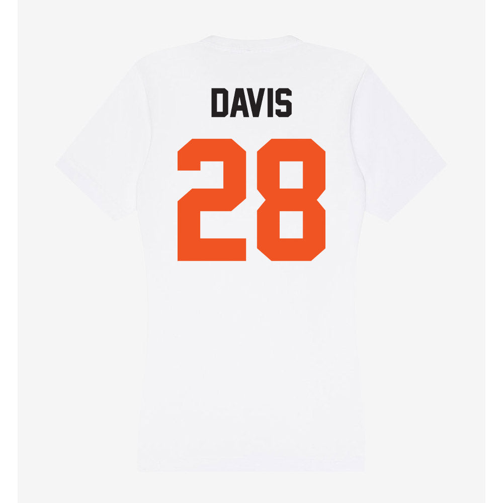 Oklahoma State - NCAA Football : Marrel Davis - Women's V-Neck T-Shirt-1