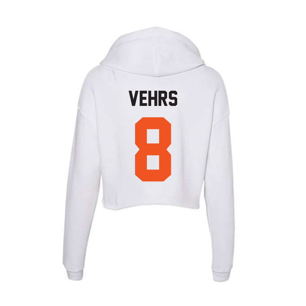 Oklahoma State - NCAA Football : Broderick Vehrs - Women's Crop Fleece Hoodie-1
